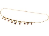 Edwardian 15ct Gold Suffragette Necklace