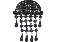 Victorian Vauxhall Glass Brooch