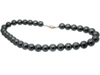 Art Deco Haematite Bead Necklace