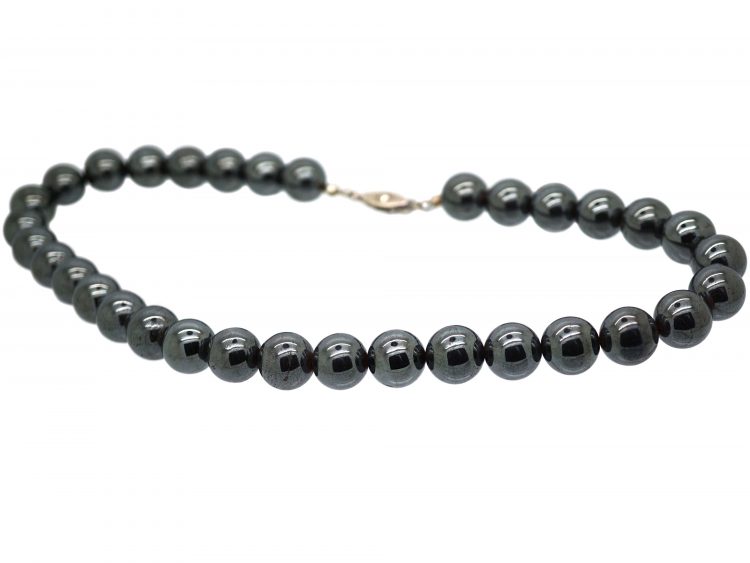 Art Deco Haematite Bead Necklace