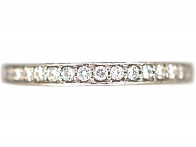 Narrow 18ct White Gold & Diamond Eternity Ring