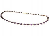 Edwardian 9ct Gold & Amethyst Necklace