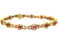 18ct Ruby & Diamond Bracelet