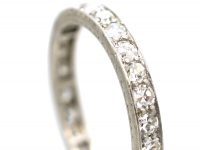 Art Deco 18ct White Gold Diamond Eternity Ring