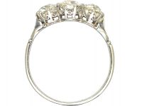Edwardian Platinum, Three Stone Diamond Ring