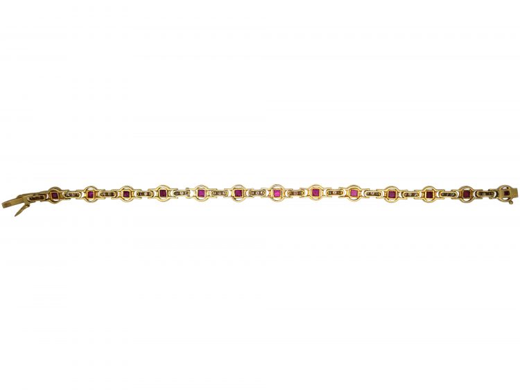 18ct Ruby & Diamond Bracelet