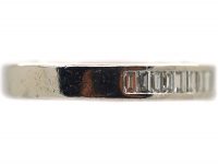 18ct White Gold & Baguette Diamond Half Eternity Ring