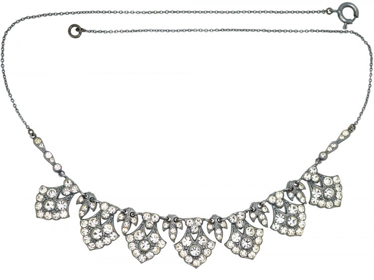 Art Deco Paste Necklace