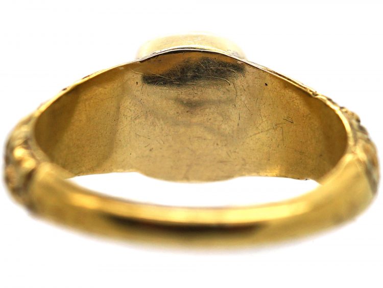 Georgian 18ct Gold & Foiled Amethyst Ring