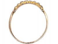 Regency 9ct Gold & Natural Split Pearl Two Row Ring