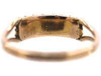 Regency 9ct Gold & Natural Split Pearl Two Row Ring