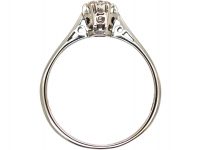 Art Deco 18ct White Gold Diamond Solitaire Ring