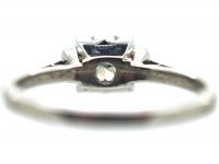 Art Deco Platinum, Diamond Solitaire Ring