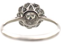Edwardian Platinum, Diamond Daisy Cluster Ring