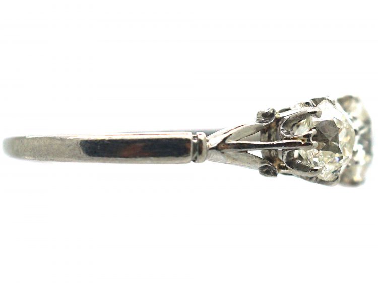 Edwardian Platinum, Three Stone Diamond Ring