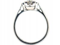 Art Deco Platinum, Diamond Solitaire Ring