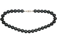 Art Deco Haematite Bead Necklace
