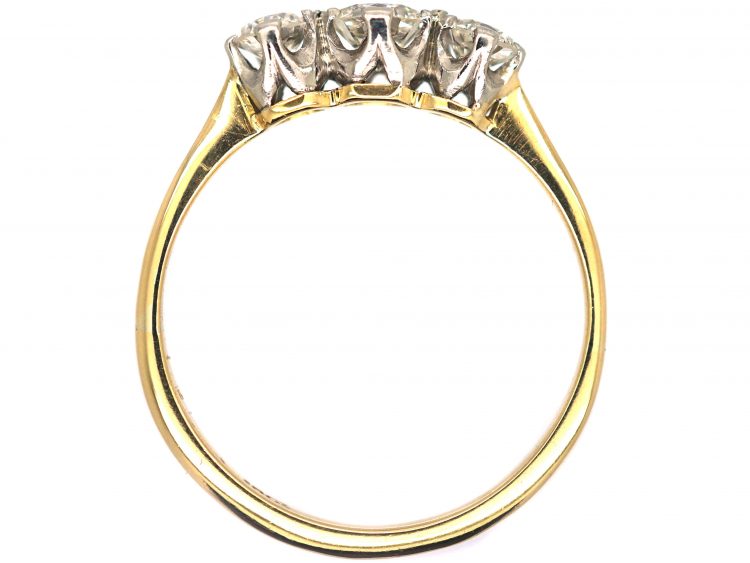 18ct Gold Three Stone Diamond Ring