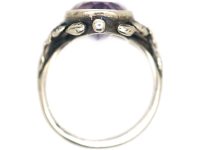 Silver & Amethyst Arts & Crafts Ring Attributed to Bernard Instone