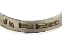Platinum Wedding Band Ring by Charles Green & Son
