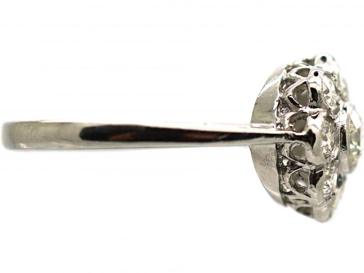 Platinum & Diamond Daisy Cluster Ring