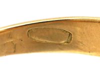 Victorian 18ct Gold & Diamond Solitaire Gypsy Ring