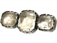 Victorian Silver & Rock Crystal Brooch