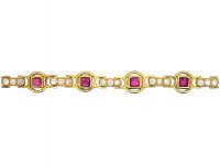 18ct Ruby & Diamond Bracelet