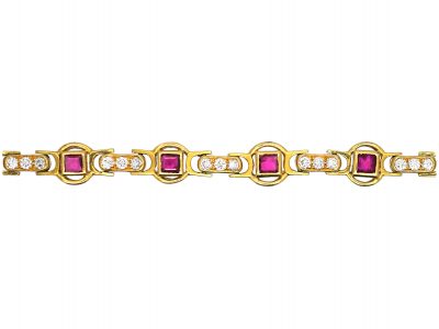 18ct Ruby & Diamond Bracelet