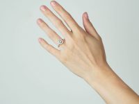 Edwardian 18ct Gold & Platinum, Diamond Daisy Cluster Ring