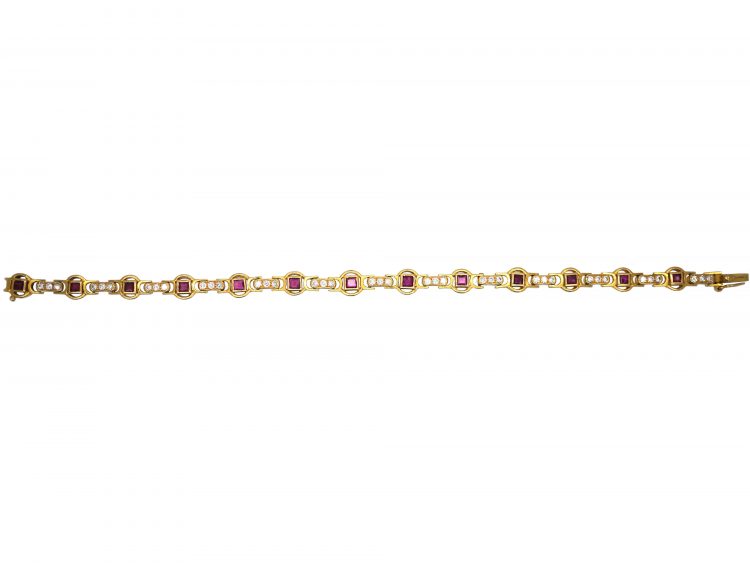 18ct Ruby & Diamond Bracelet