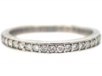 Narrow 18ct White Gold & Diamond Eternity Ring