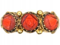 Georgian 15ct Gold & Carved Coral Ring