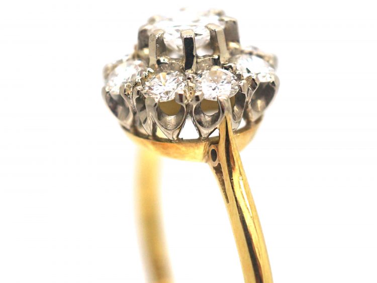 18ct Gold, Diamond Cluster Ring