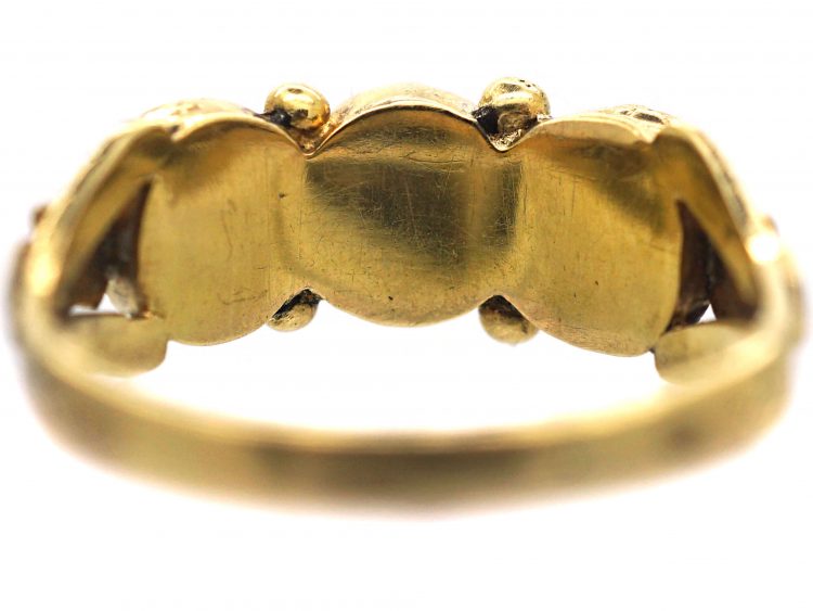 Georgian 15ct Gold & Carved Coral Ring