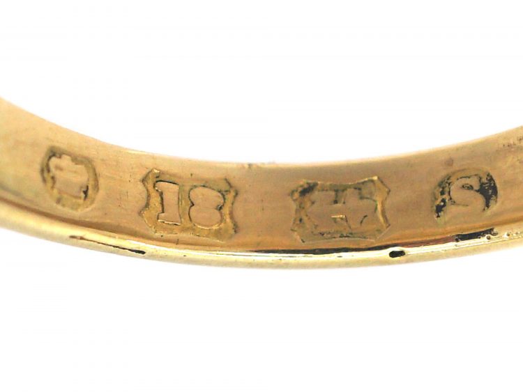 Victorian 18ct Acrostic Gold Ring that Spells Love