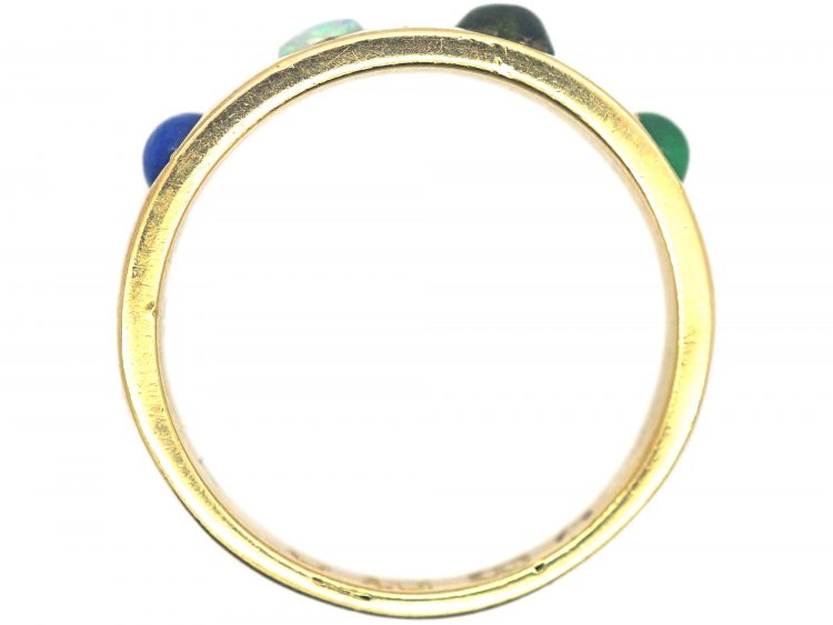 Victorian 18ct Acrostic Gold Ring that Spells Love