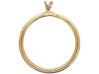 18ct Gold Ring set with a Baguette Diamond