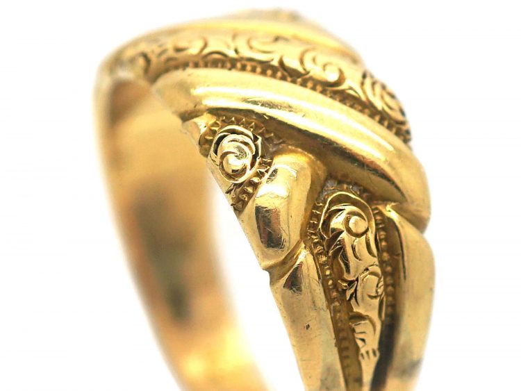 Edwardian 18ct Gold Keeper Ring
