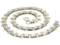 Victorian Silver Ornate Collar