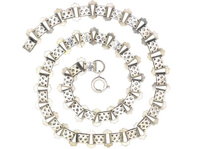 Victorian Silver Ornate Collar