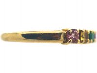 Edwardian 18ct Gold Ring set with Gemstones that Spell Dearest