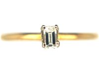18ct Gold & Diamond Baguette Ring
