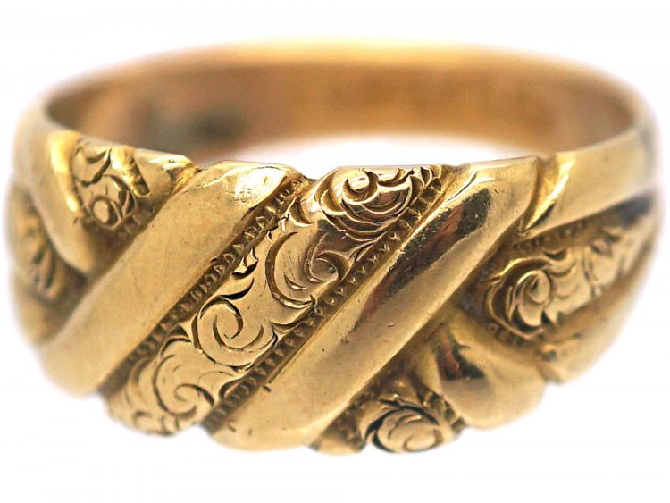Edwardian 18ct Gold Keeper Ring