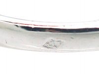 French Art Deco Platinum, Diamond, Aquamarine & Ruby Ring