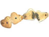 9ct Gold Double Heart Ring that Opens