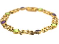 Edwardian 15ct Gold Suffragette Bracelet