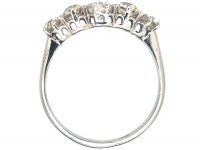 Art Deco 18ct White Gold Five Stone Diamond Ring