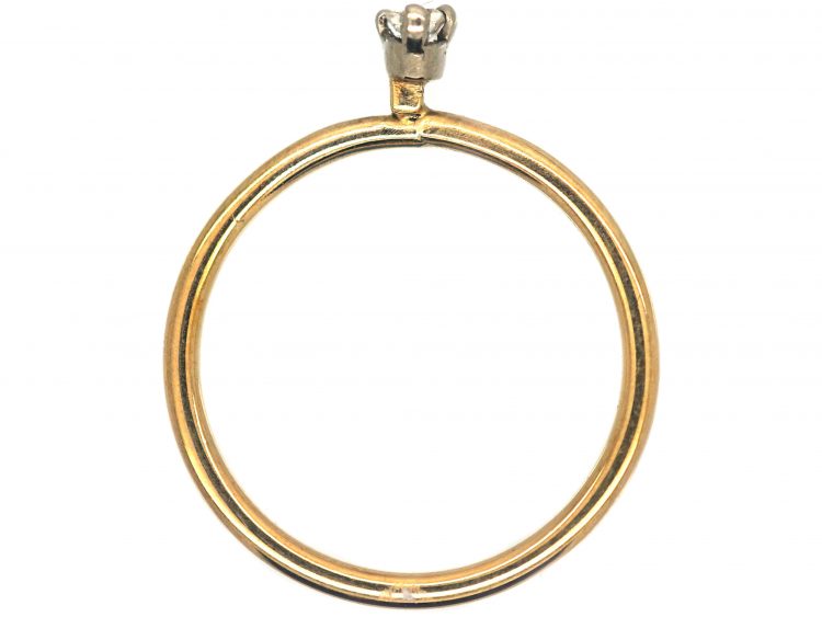 Slim 18ct Gold & Baguette Diamond Ring