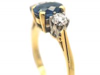 18ct Gold Sapphire & Diamond Three Stone Ring